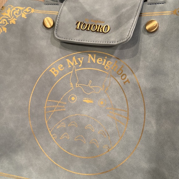 Bioworld My Neighbor Totoro Blue Crossbody Bag - Picture 2 of 6